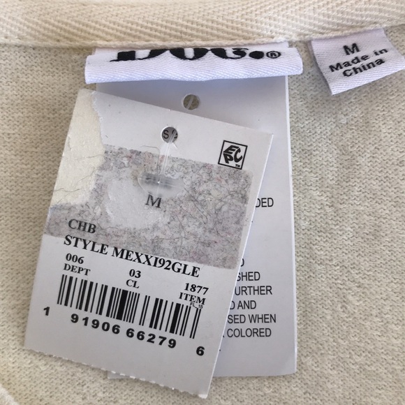 Doe “State of Kind” long sleeve cream top, size M - Picture 9 of 14